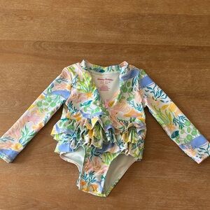 Snapper Rock Pastel Floral Kids Rashguard